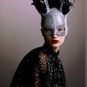 ZARA Tied Collar Sequin Top - Limited Festive Collection (New w/Tags)